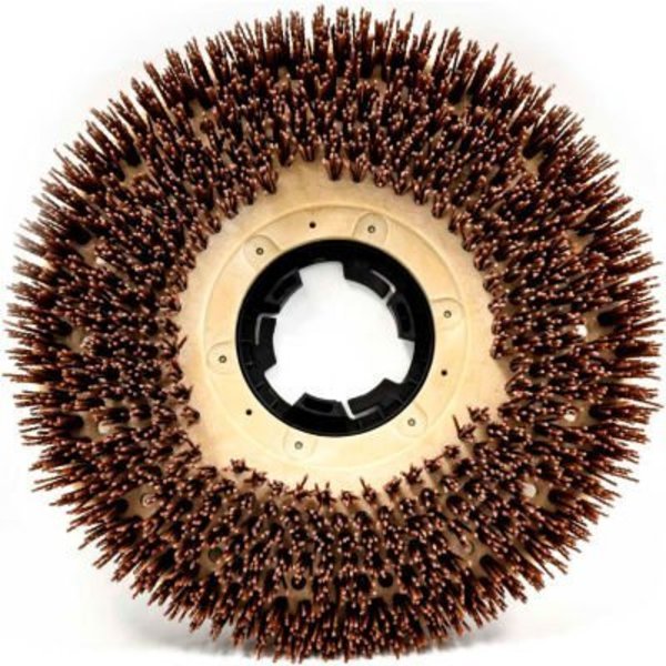 The Malish Corporation Malish 15" Mal-Grit Xtra‚Ñ¢ Heavy Duty Grit Brush w/Universal Clutch Plate, Orange 813615NP